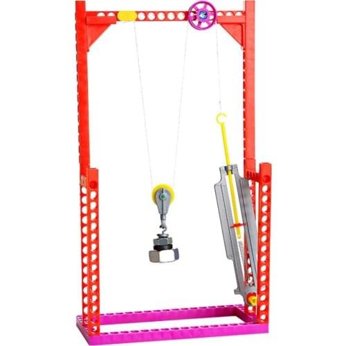 Physics DIY Pulley Dynamometer Model Educational Science Principle Plastic Physical Experiments Toy Materials Kit for Kids