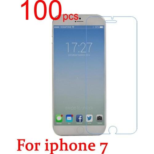 100pcs glossy/Matte/Nano anti-Explosion LCD Screen Protector Film Cover For Apple iphone 7 Front + back 4.7" clear Film+cloth