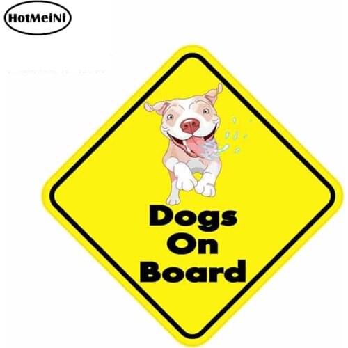 HotMeiNi 13cm x 13cm Dogs on Board Graphics Car Stickers and Decals for WALL Windshield Car Door Motorcycle Car Assessoires