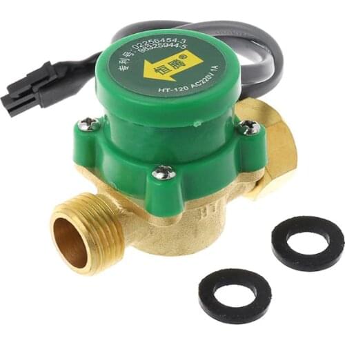 HT-120 G1/2 \"-1/2\" Hot And Cold Water Circulation Pump Booster Flow Switch 1.5A Wholesale Dropshipping