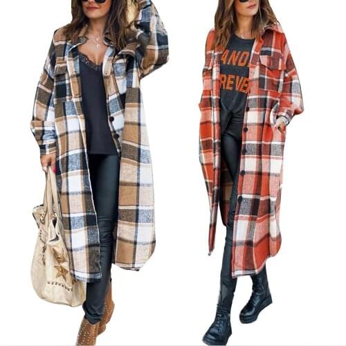 Imcute Women's Plaid Coats