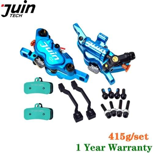 Juin GT-P Tech Line Pull Hydraulic Disc Brake Caliper Road CX Gravel 160mm Dual Side Actuation Brake 4-piston Discs Brake