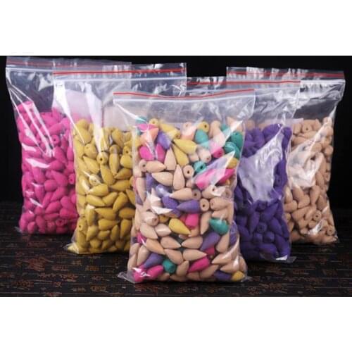 100g/ 200g/ 500g Cones Buddha Supplies Wholesale Backfflow Incense Tower Incense Sandalwood Rose Lavender Cone Incenses