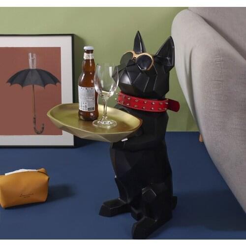 Nordic Creative Method Dog Fighting Floor Shelves Decoration New Home Gifts Living Room Decorations Home Furnishings