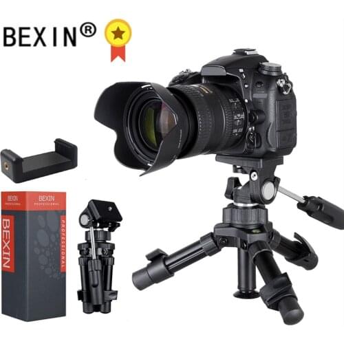BEXIN Lightweight tabletop camera tripod phone stand holder portable Desktop Compact pocket mini tripod for Phone dslr camera