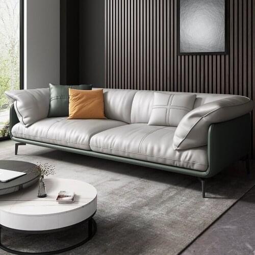 Italian style minimalist light luxury wash free technology cloth living room full set Nordic style three person four person