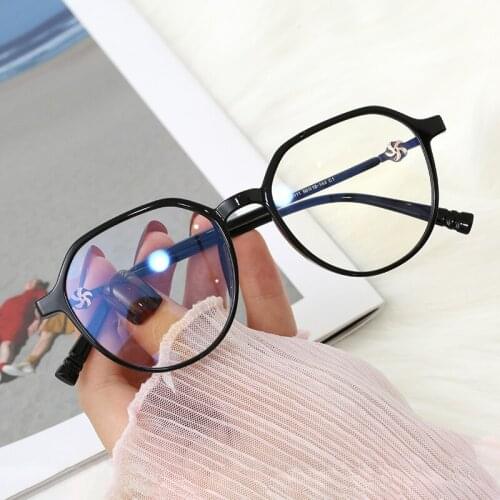Trend TR90 Big Frame Metal Anti Blue Light Blocking Glasses Women Computer UV Eyewear Men Glasses 2021 New Design Classic Office