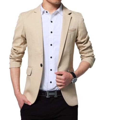 2020 Mens Casual Slim Fit Solid Suit Blazer Jacket Spring Men Wedding Dress Blazer Male Hombre Blazer Plus Size 5XL
