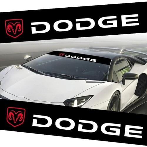 Car Window Sticker Reflective Front Rear Windshield Decal For Dodge Challenger RAM 1500 Charger Avenger Caliber Nitro Car Goods