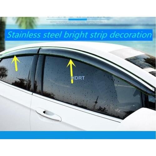 Awnings Weather Shield Window Visor Deflector Guard For Volkswagen Golf 8 2020 2021 Car Styling Auto Accessories Sun Rain Visor