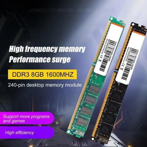 New DDR3 8GB 1600MHz 1.5V PC3-12800 240 Pin Memory Module DIMM RAM for Desktop