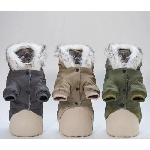 Dog clothes autumn and winter pet clothes pet supplies cotton clothes