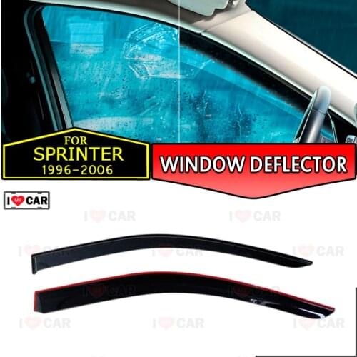Window deflector for Mercedes Sprinter 1996-2006 car window deflector wind guard vent sun rain visor cover car styling