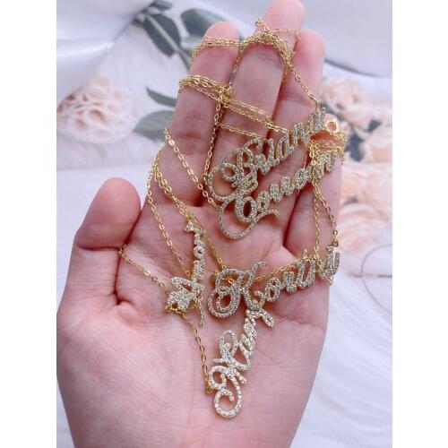 Custom Name Necklace Customized Necklace Customized Diamond Necklace Stainless Steel Necklace For Women Gift