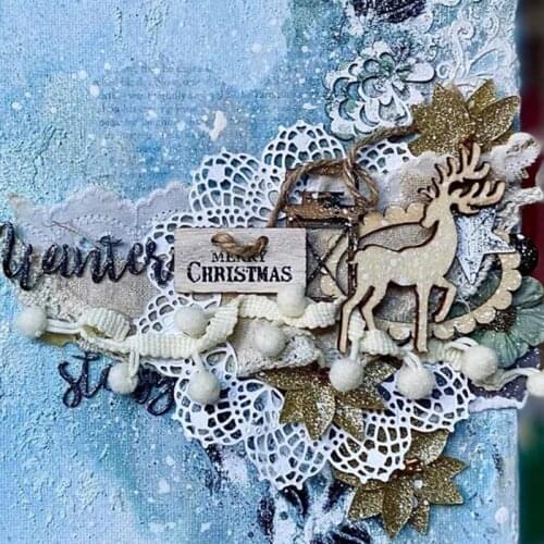 Panalisacraft Flower Frame Metal Cutting Dies Craft Dies Scrapbooking Card Making Album Embossing Stencil Die Cut Decoration