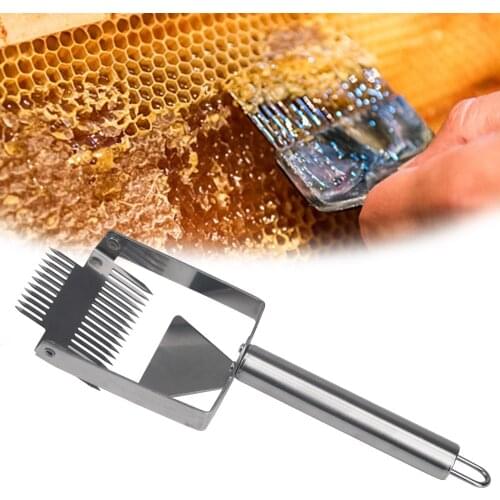 Beekeeping Uncapping Fork Honey Bee 17 Needle Double-Head Honeycomb Beehive Scraper Tools For Beekeeper Supplies