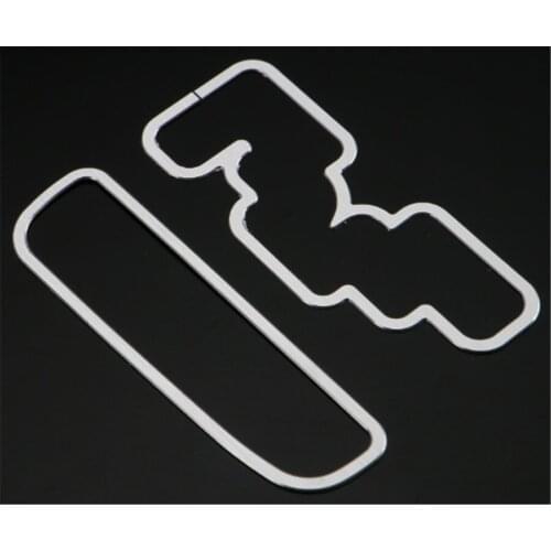 Fit For Suzuki Jimny 2012-2015 Auto Car Gear Shift Panel Trim Frame Styling Sequins Strip Sticker Silver Aluminum