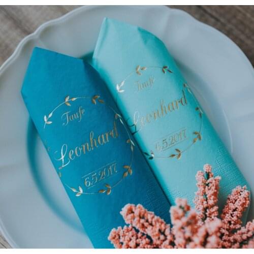 Customize any language text Christening Baby shower dinner napkins, Personalized Napkins, Baptism Event Napkins, Custom Napkins