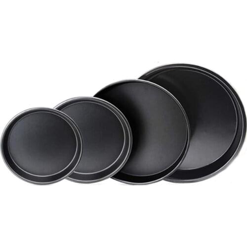 Pizza Pan,4 Pcs Pizza Baking Tray,Bread Cake Baking Tray,for Oven,Non-Stick Round Pizza Tray,6/7/9/10 Inch Baking Tray