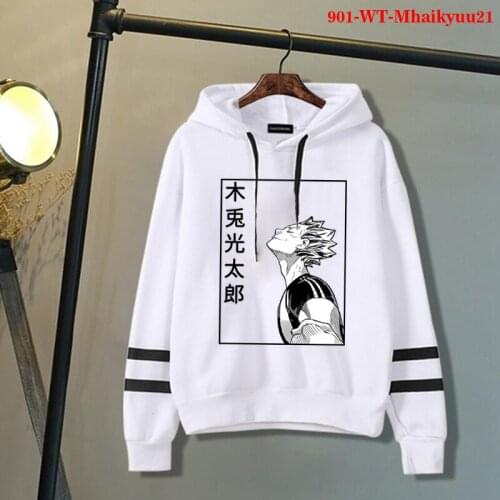 Japanese Anime Hoodies Hot Cartoon Haikyuu Karasuno High Hoodies Men Funny Graphic Tops Streetwear Graphic Sweatshirts Unisex