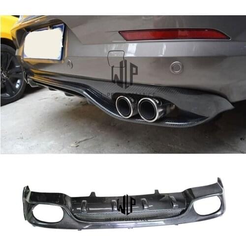 CC High Quality Carbon Fiber Rear Lip Diffuser Car Styling For Volkswagen CC Rline Style Car Body Kit 2013-UP