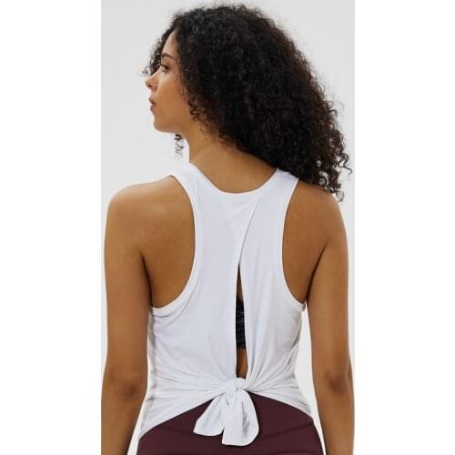 Nepoagym LAKE All Tied Up Women Yoga Top Sports Shirt Yoga Tank Top Women Loose Shirt Ladies Workout Tops Workout Shirt