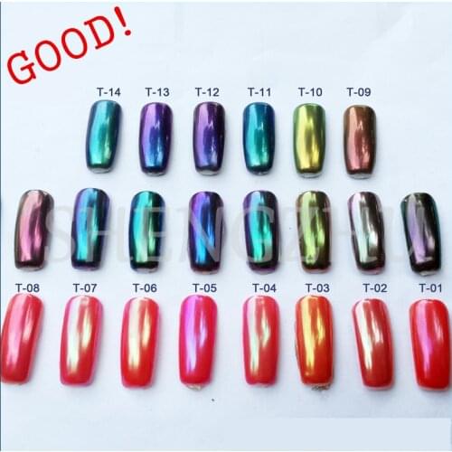 10g CHAMELEON Chrome NAILS POWDER Holographic Powder Mirror Powder Nails Pigment Sequins Nail Art Glitter Gel Nail Polish DIY