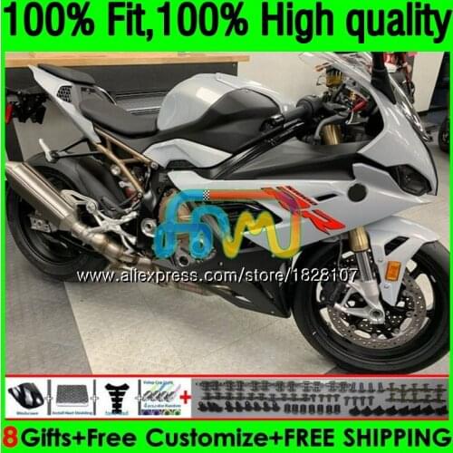 100%Fit Injection For NEW S1000 RR S1000RR 19 20 21 Glossy grey 153BS.13 S1000-RR S 1000 RR S 1000RR 2019 2020 2021 OEM Fairing