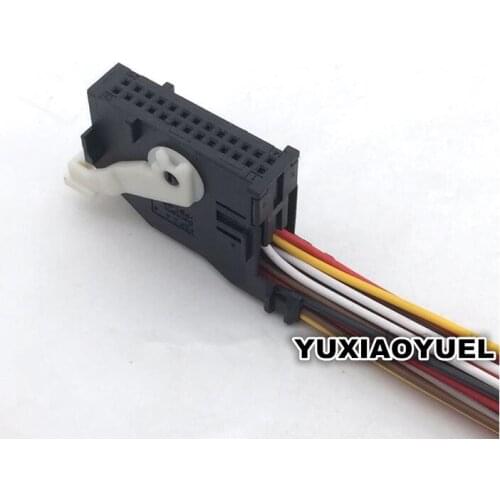 26 Pin/Way Navigation Controller Plug Instrument Connector Headlight AFS Socket Wire Harness Pigtail For VW Audi 7L6 972 726