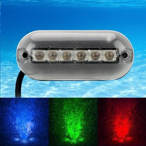 6 LED Atmosphere Light White/Red/Blue/Green Car Accessories Waterproof Universal Auto Decorations