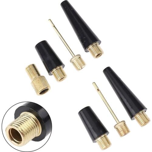 HOT SALE 3/4pcs Ball Needle Nozzle Adapter Kit for Basketball Football Bicycle Tire Inflate Pump Parts Accessories
