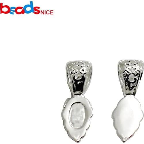Beadsnice ID3037smt2 Brass Teardrop Bail Flat Pad Bail for Neckalce Pendant Making Wholesale