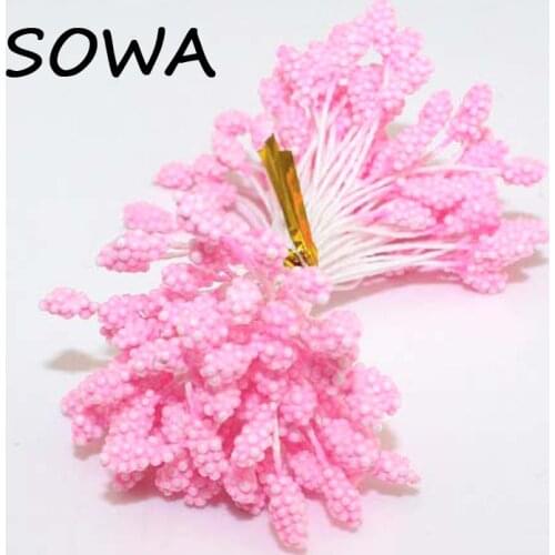 Free Shipping 5mm White/Pink/Red Color Foam Flower Stamen Pistil Cake Decoration Craft DIY (240pcs/Lot)