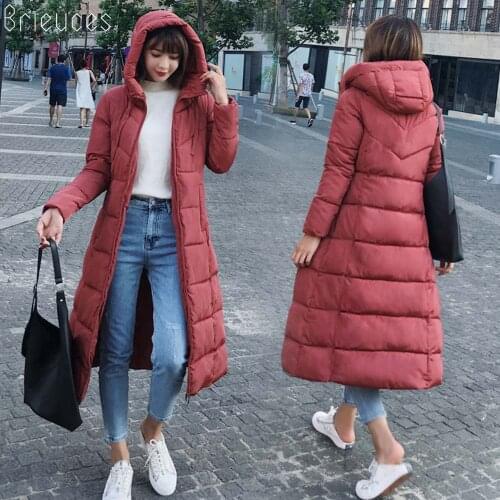 Brieuces 2020 coats and jackets women winter women winter coat wool new feminina snow wear cotton padded outerwear