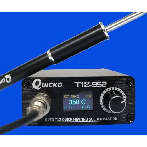 T12-952 OLED digital soldering station high quality T12-M8 aluminum alloy handle with soldering iron tips electronic solder
