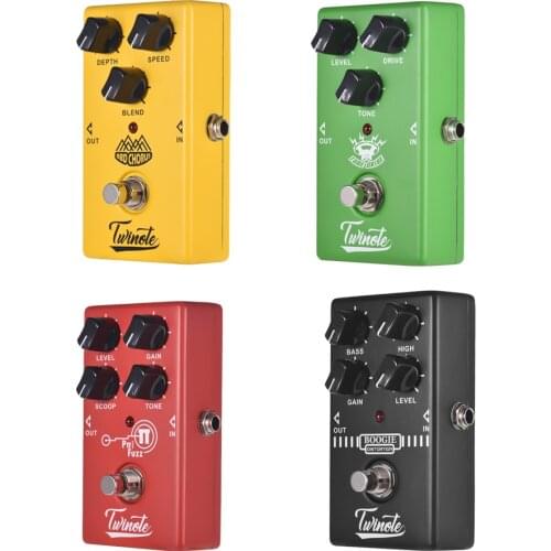 Guitar Pedal Guitar Effect Pedal 4 Effects Chorus Low Noise/ Overdrive/ High Gain/ Simulator Guitar Parts & Accessories