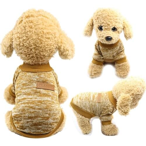 Hotsale Dog Winter Clothes Classic Pet Clothing Soft Sweater coat For Small Dogs Blusas Teddy