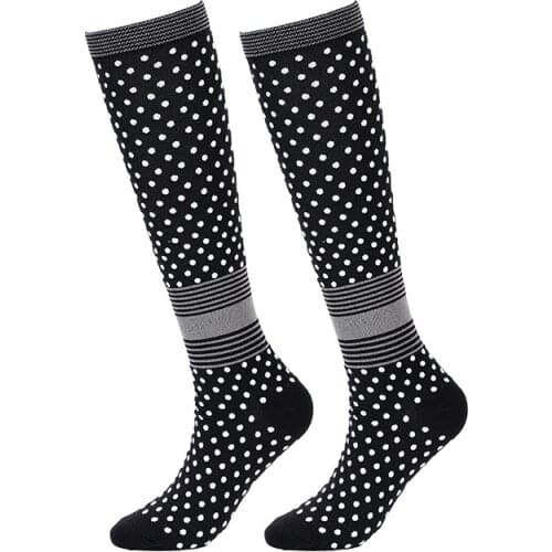 Unisex Stripe Compression Socks Fit Varicose Veins Edema Diabetes Nurse Pregnancy Medical Nursing Fitness Compression Socks