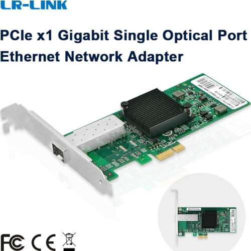 LR-LINK 9250PF-SFP PC Computer PCI-Express x1 Gigabit Ethernet Network Card Fiber Optical Network Adapter Intel I350 NIC