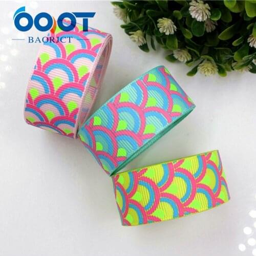 OOOT BAORJCT 177016, 22mm 10 yard Cartoon Ribbons Thermal transfer Printed grosgrain Wedding Accessories DIY handmade material
