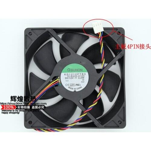 Brand new SUNON KDE1212PTB3 12V 12025 12CM CPU PWM cooling fan