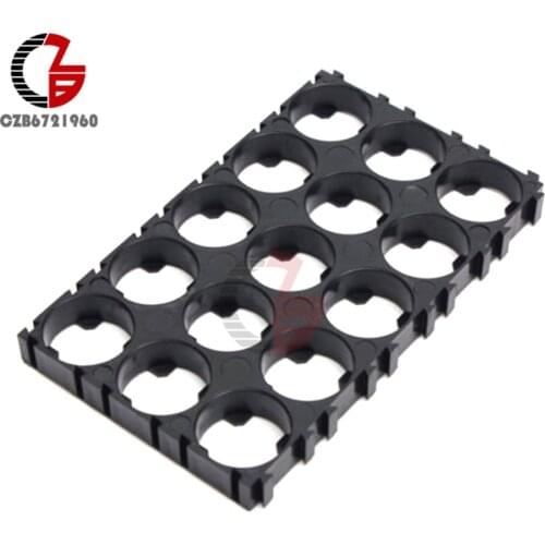 3x5 18650 Cell Lithium Battery Spacer Radiating Shell Plastic Heat Holder Bracket for Electric DIY