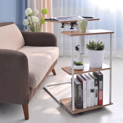 Lifting Computer Laptop Table Mobile Height Adjustable Folding Beside Laptop Notebook Table Portable Lazy Bed Standing Desk