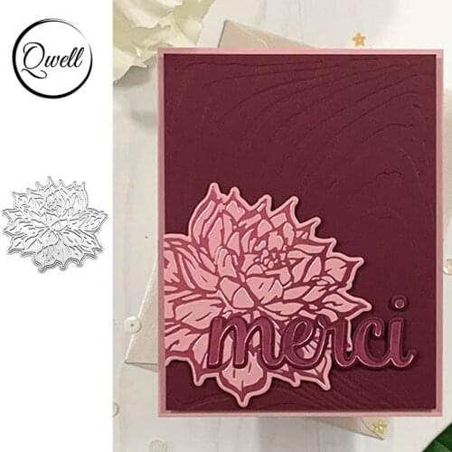 QWELL Flower Hot Foil Plate and Metal Cutting Dies for Scrapbooking and Cards Making Paper Embossing Craft New 2019 die cuts