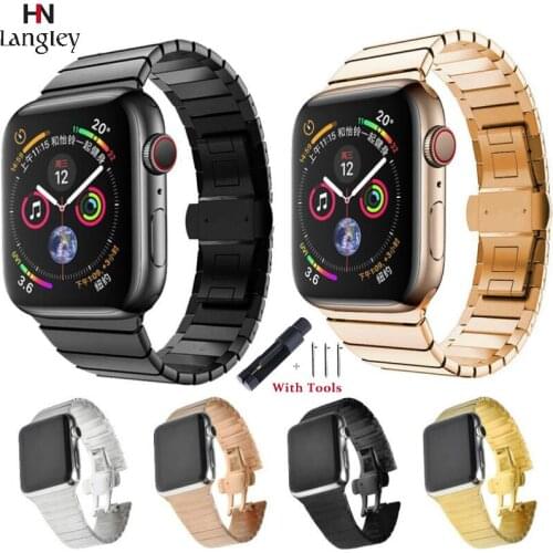 18 20 22mm Solid Stainless Steel Watchband For Gear S4 S3 S2 Universal Quick Release butterfly button Watches Accessories Strap