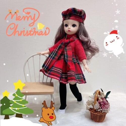 30cm Girl Christmas gift dress 12inch BJD doll clothes princess toy doll clothes fashion casual wedding dress