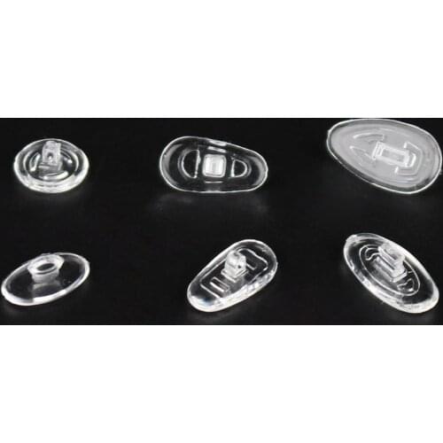 20pcs(10pairs) Retail Wholesale Eyeglasses Glasses Silicone Nose Pads Various Types And Sizes Eyewear Accessory Part