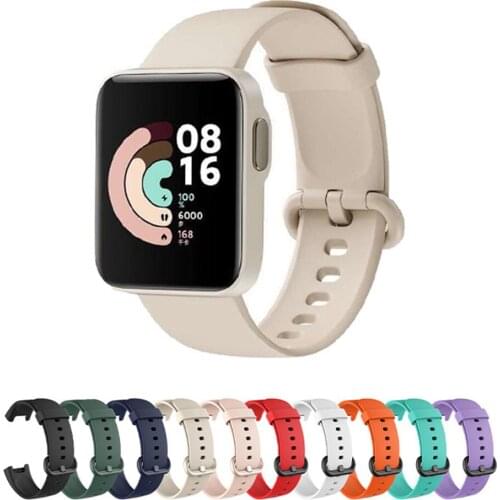 Silicone Strap For Xiaomi Mi Watch Lite Global Version Smart Watch Replacement Sport Bracelet Wristband for Redmi Watch Strap
