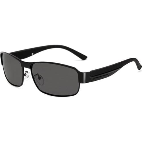 Polarized Men Sunglasses Vintage Retro Sun Glasses for Male Square Driving Metal Full Frames Man Glasses Oversized Sunglass