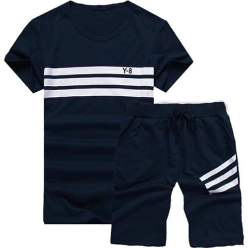 Tracksuit Men Brand 4XL New Mens Short Sleeve Sportwear Suit Summer Designer Printing Cool Casual Short Sets Men Leisure Suits